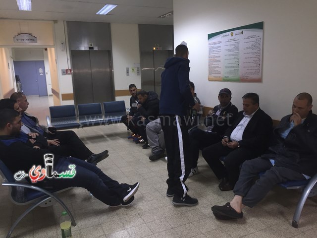 الرئيس عادل بدير ونوابه  في مُعايدة مرضية للسيد نكسون فريج والعديد من مرضى كفرقاسم في مستشفى هشارون